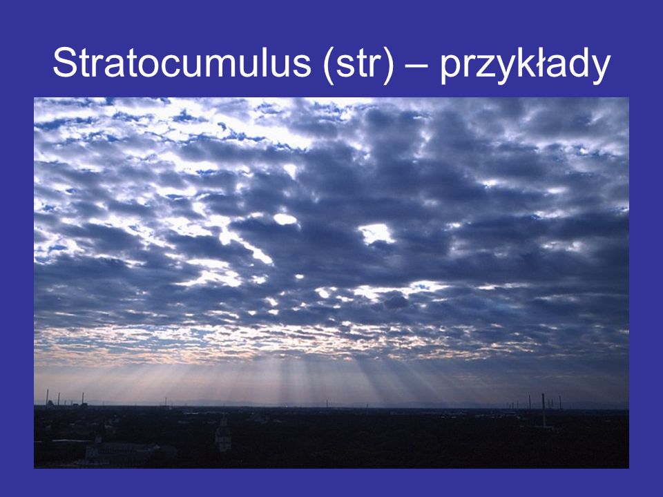Stratocumulus (str) – przykłady