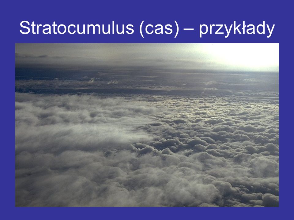Stratocumulus (cas) – przykłady