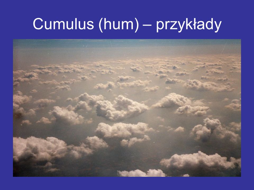 Cumulus (hum) – przykłady