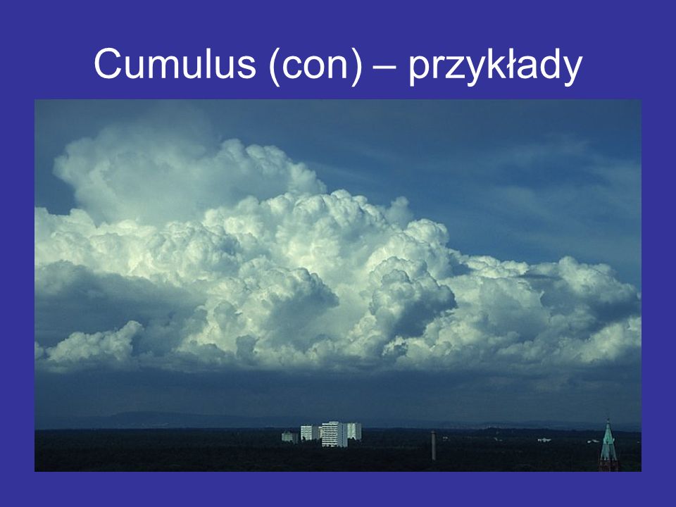 Cumulus (con) – przykłady