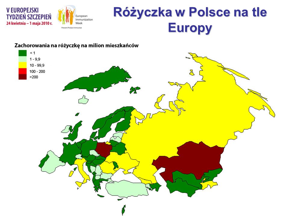 Różyczka w Polsce na tle Europy