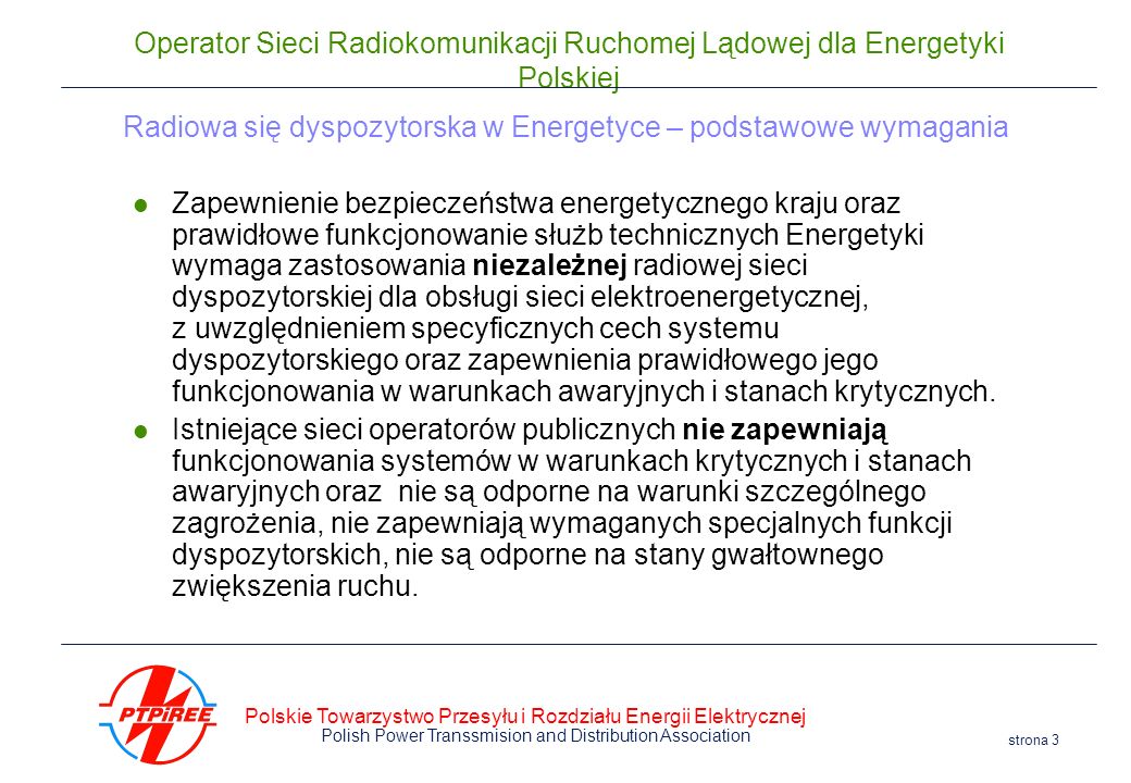 Radiowa się dyspozytorska w Energetyce – podstawowe wymagania