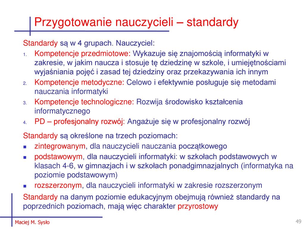 Nauka Programowania Jako Kształtownie Kompetencji Informatycznych - Ppt ...