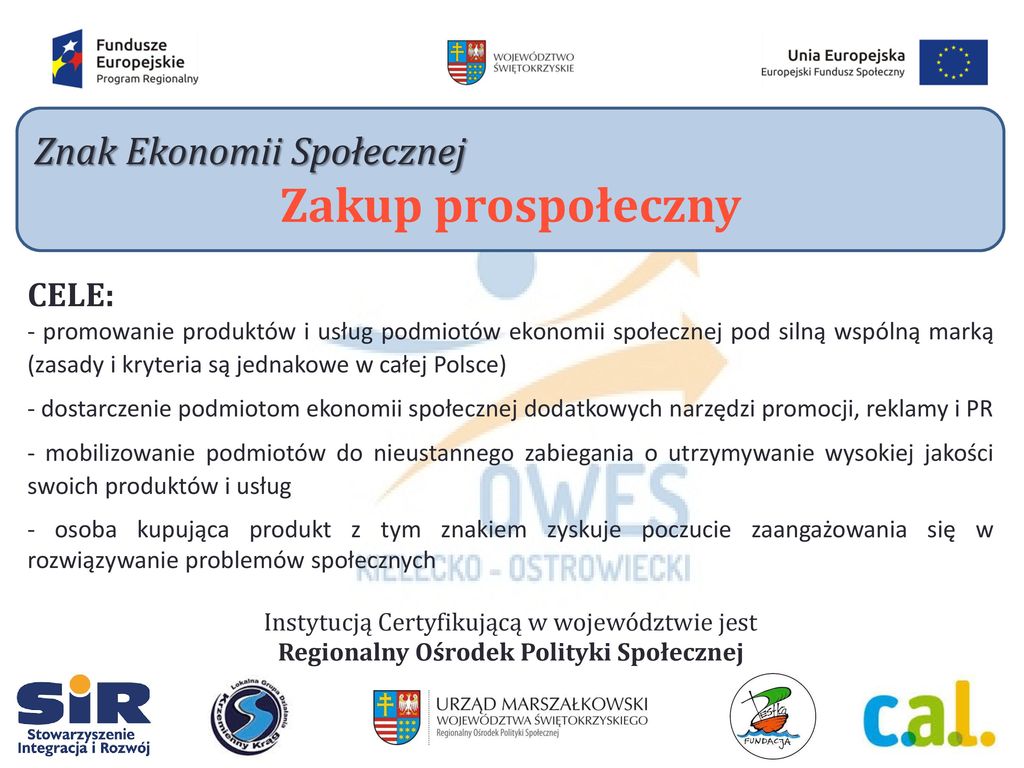 PROSPOŁECZNE ŚWIĘTOKRZYSKIE - Ppt Pobierz