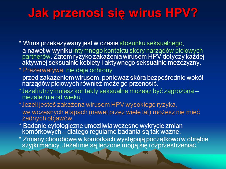 Jak przenosi się wirus HPV