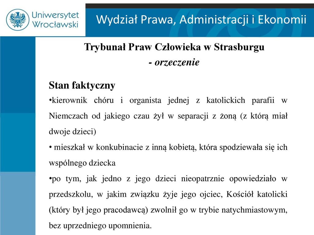 Wydział Prawa, Administracji I Ekonomii - Ppt Pobierz