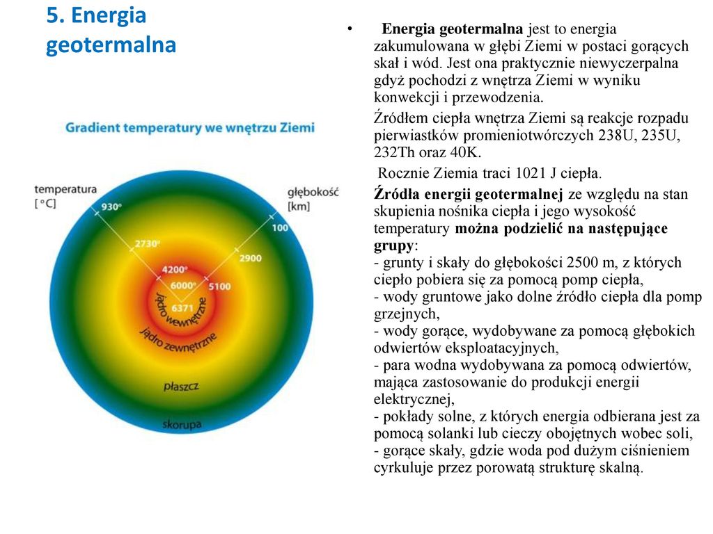 5. Energia geotermalna