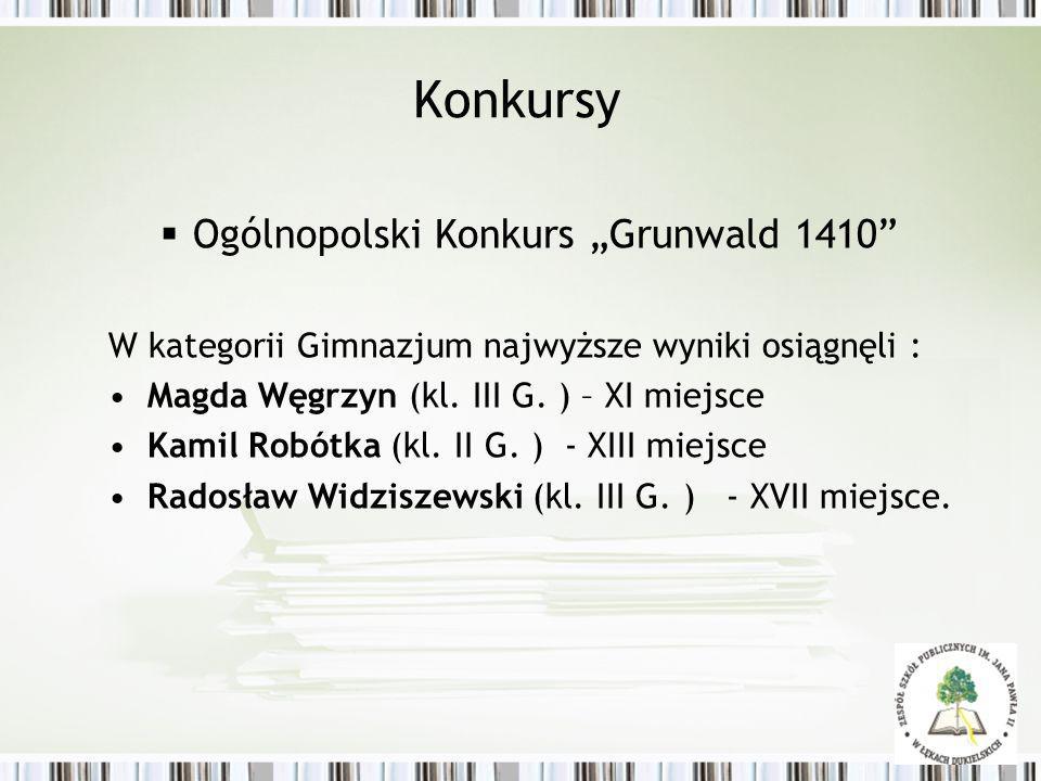 Konkursy Ogólnopolski Konkurs „Grunwald 1410