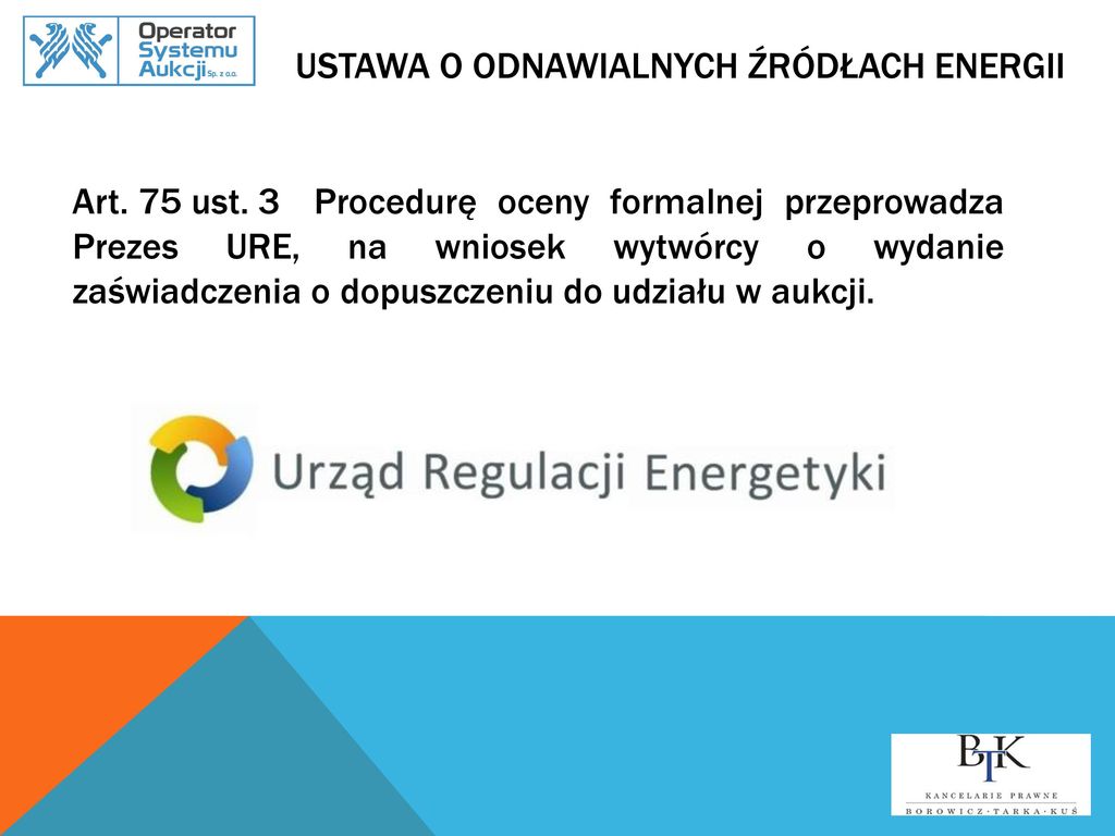 Procedura Prekwalifikacjyna W Praktyce System Aukcyjny OZE - Ppt Pobierz