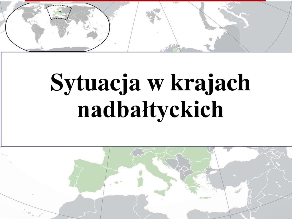 Sytuacja w krajach nadbałtyckich