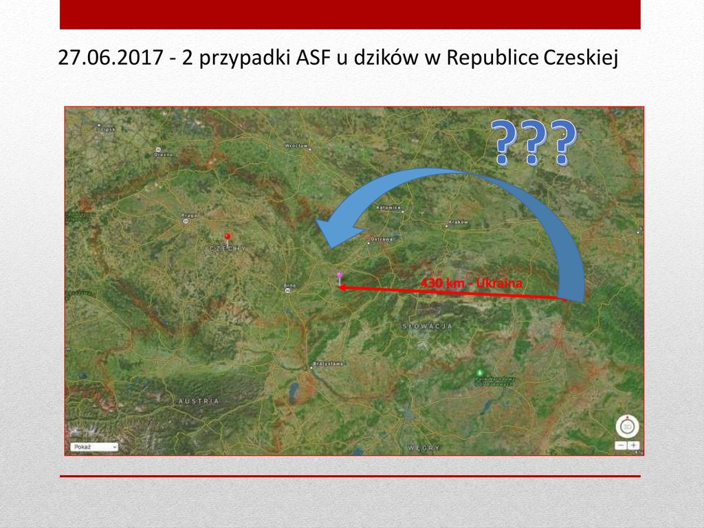 przypadki ASF u dzików w Republice Czeskiej