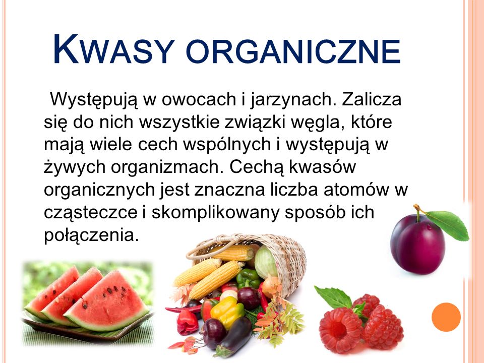 Kwasy organiczne