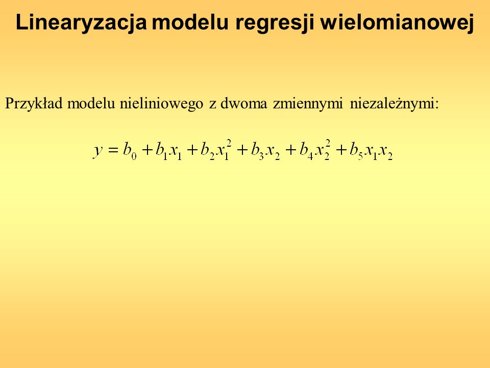 Linearyzacja modelu regresji wielomianowej