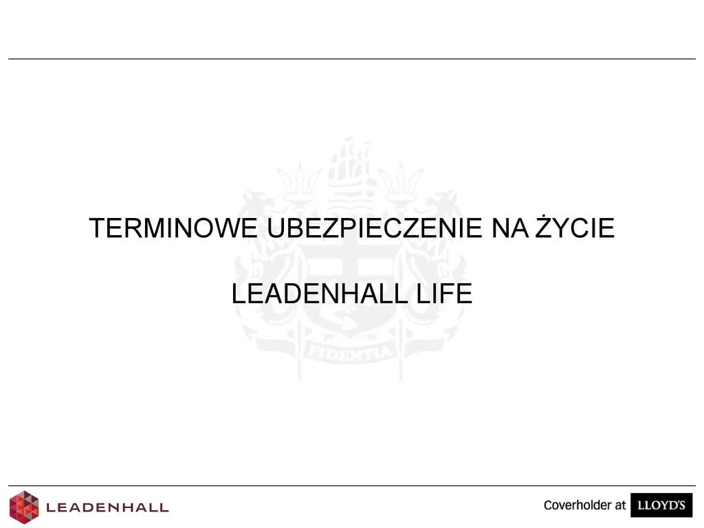 Terminowe Ubezpieczenie Na Życie Ppt Pobierz 1118