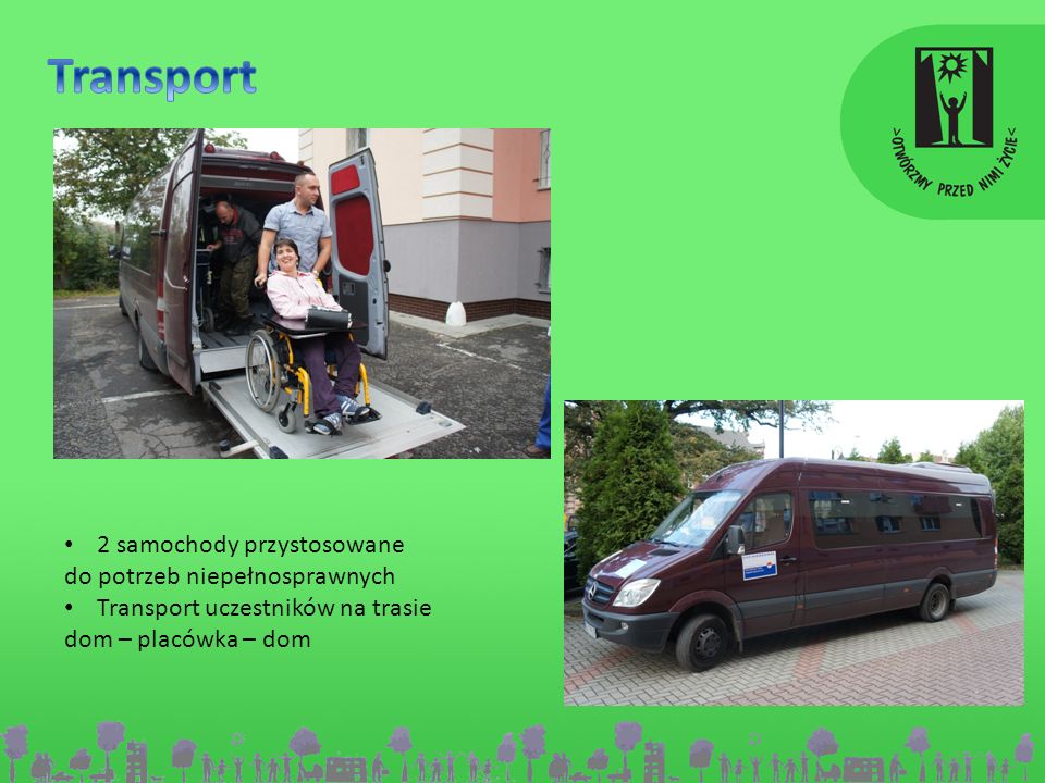 Transport 2 samochody przystosowane do potrzeb niepełnosprawnych
