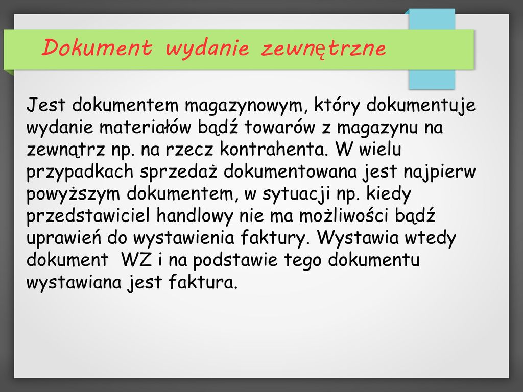 Dokumentacja Magazynowa - Ppt Pobierz