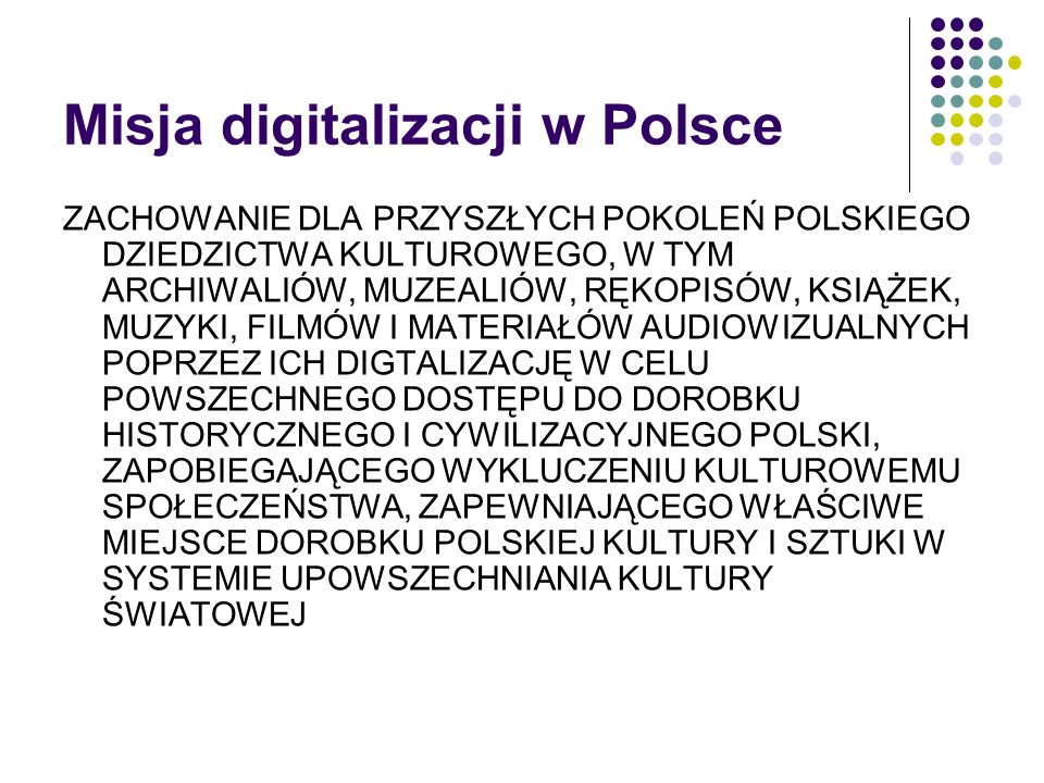 Misja digitalizacji w Polsce