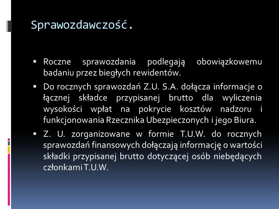 Rachunkowość Zakładów Ubezpieczeń I Funduszy Emerytalnych - Ppt Pobierz