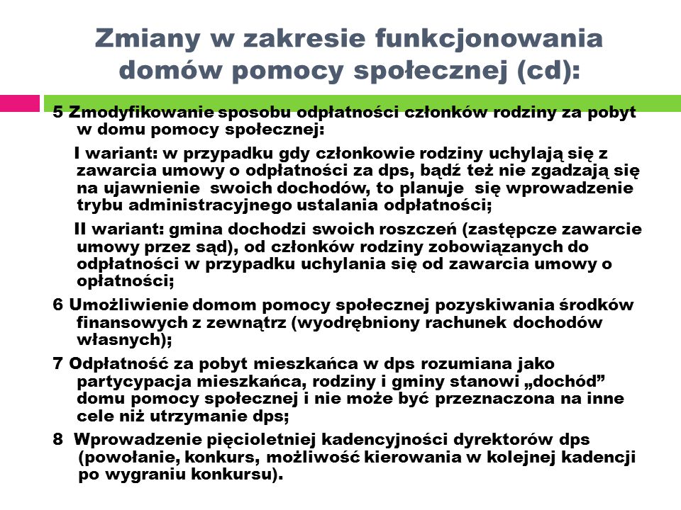 Propozycje Do Zmian W Systemie POMOCY SPOŁECZNEJ - Ppt Pobierz