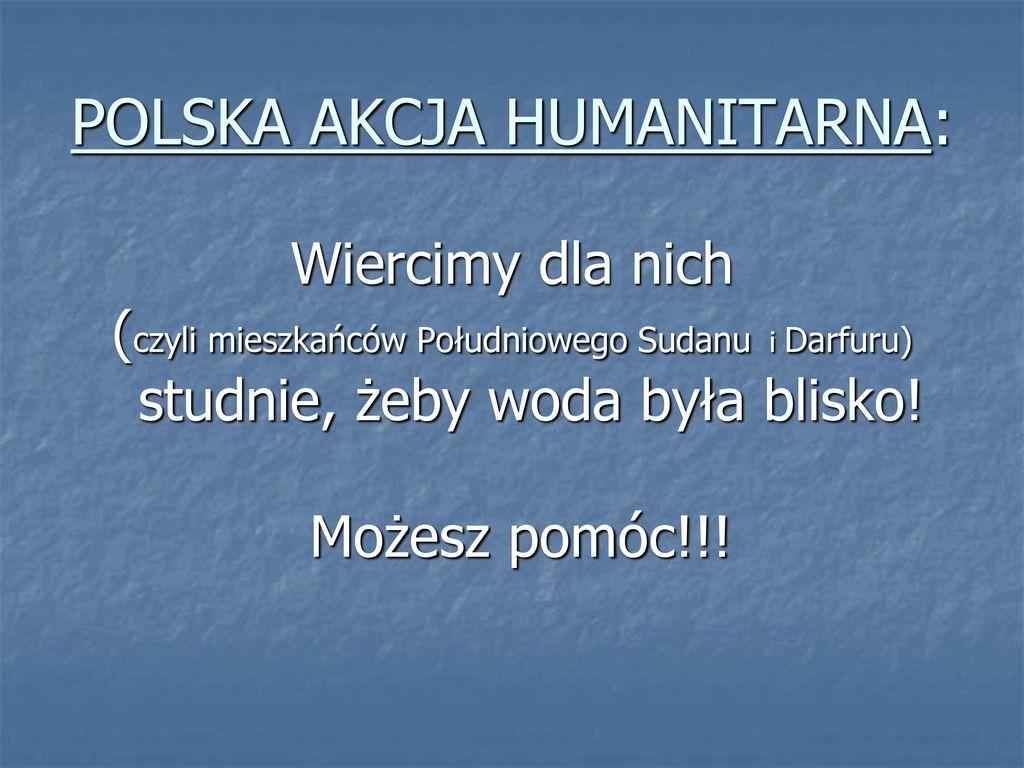 POLSKA AKCJA HUMANITARNA: