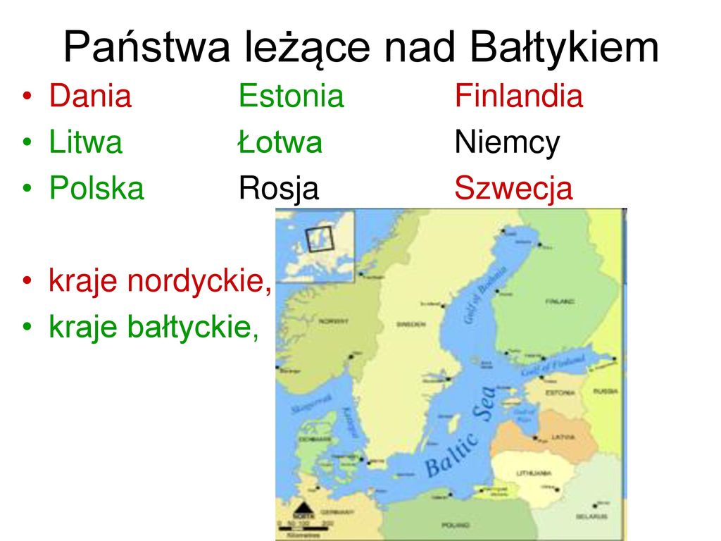 Państwa leżące nad Bałtykiem