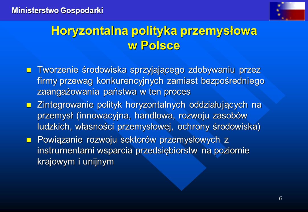 Horyzontalna polityka przemysłowa w Polsce