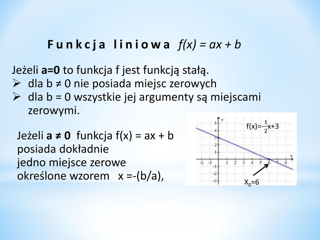 Wyznaczanie Miejsc Zerowych Funkcji - Ppt Pobierz