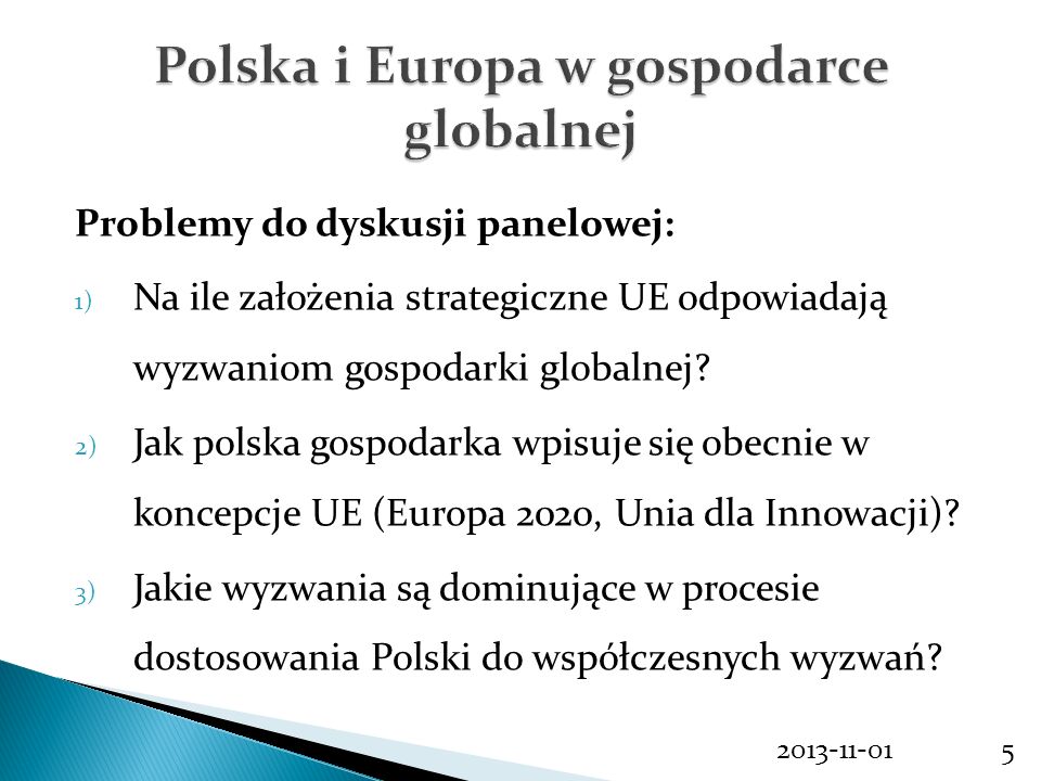 Polska i Europa w gospodarce globalnej