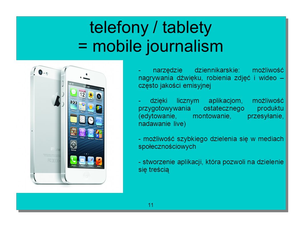 telefony / tablety = mobile journalism