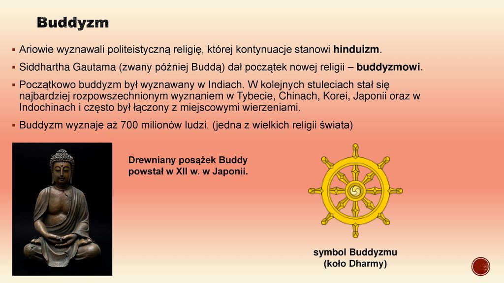 symbol Buddyzmu (koło Dharmy)