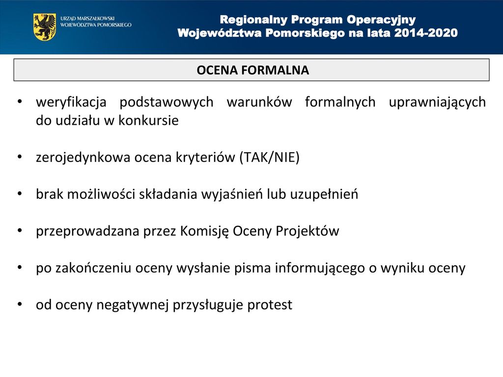 System Oceny I Kryteria Wyboru Projektów W Ramach Działania 5 - Ppt Pobierz