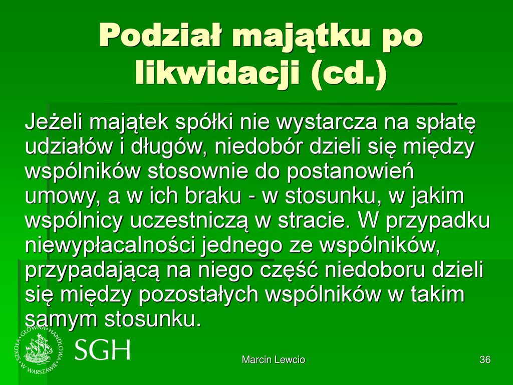 PRAWO GOSPODARCZE Adw. Marcin Lewcio. - Ppt Pobierz