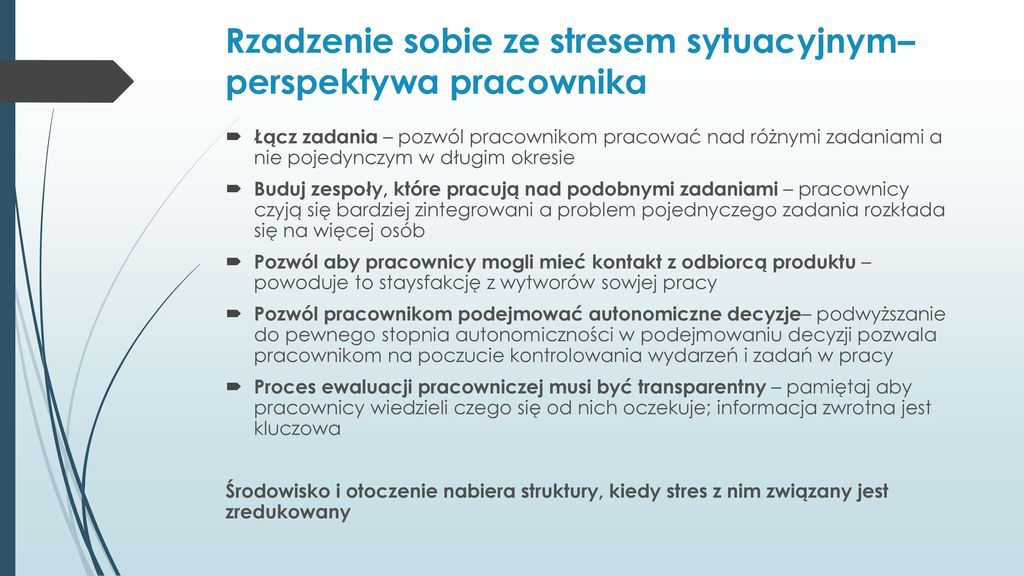 Stres W Pracy I Metody Radzenia Sobie Ze Stresem Ppt Pobierz 7176