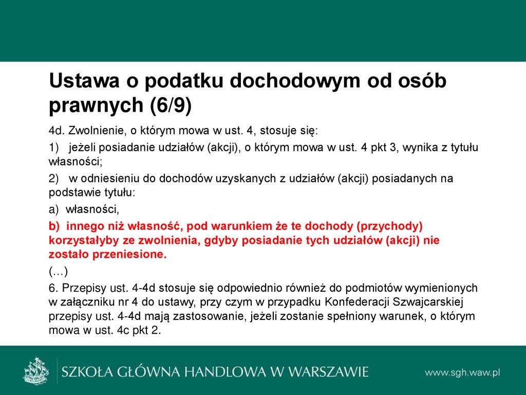 Podyplomowe Studia Międzynarodowych Strategii Podatkowych - Ppt Pobierz