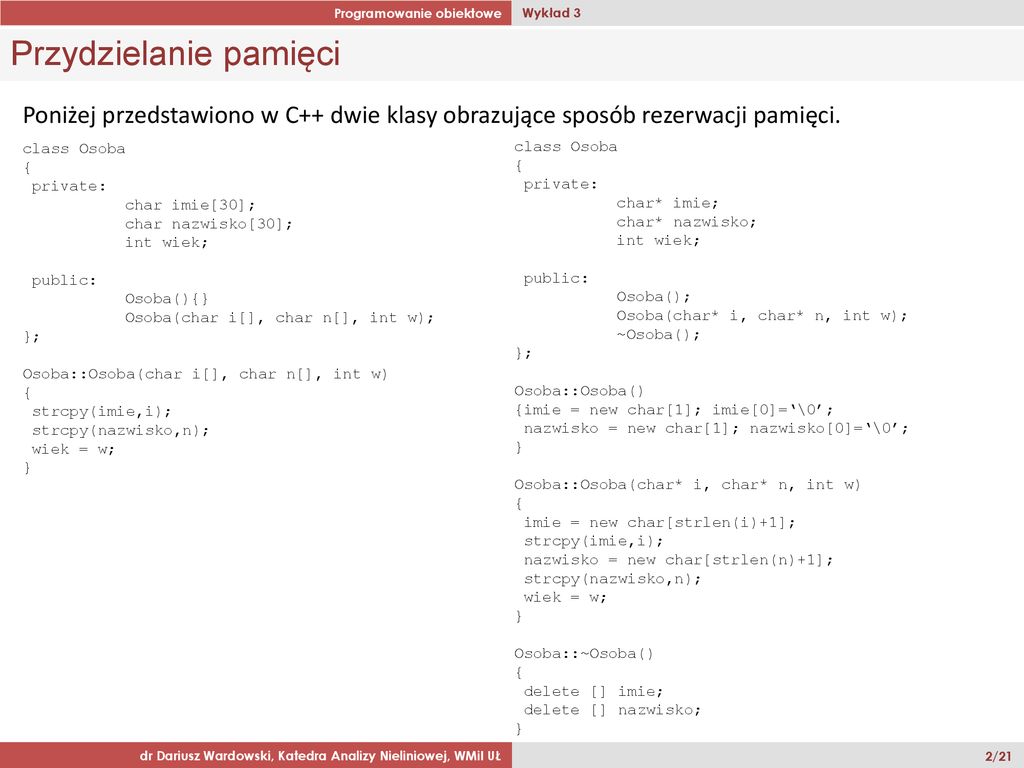 Programowanie Obiektowe Ppt Pobierz 9810