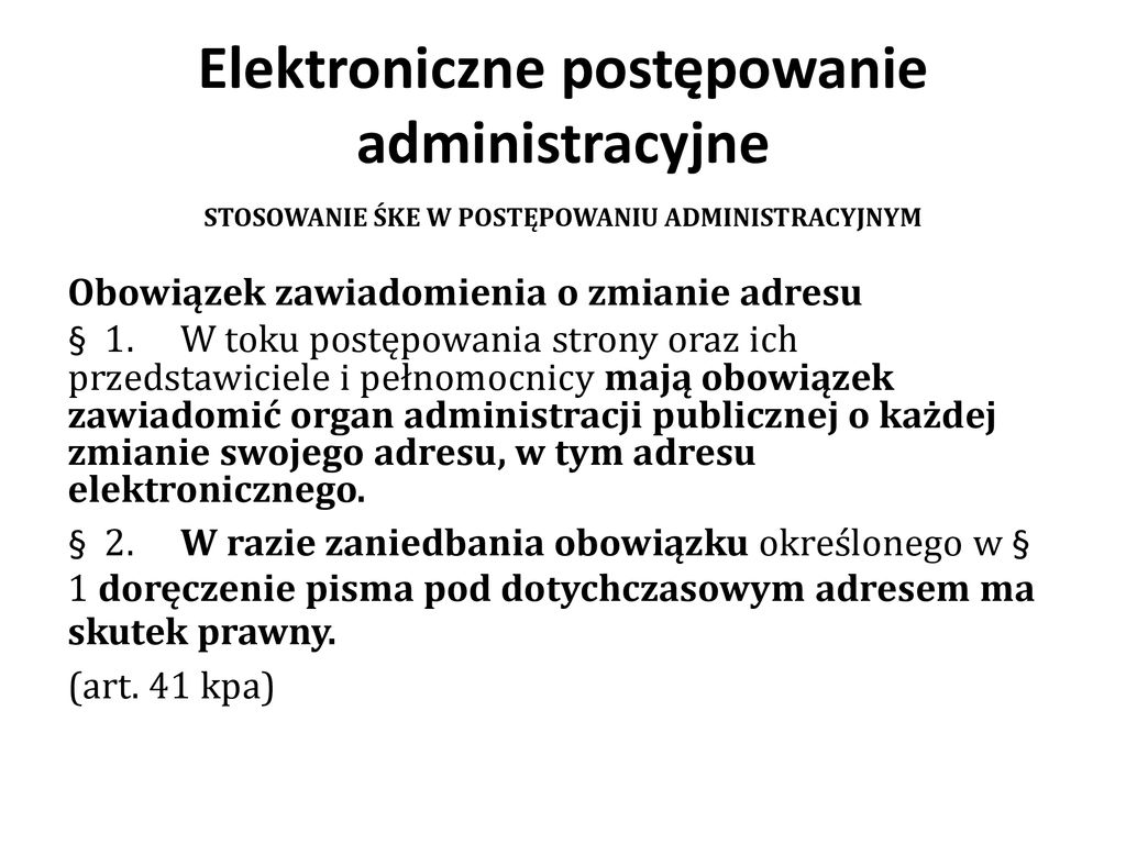 Elektroniczne Postępowanie Administracyjne - Ppt Pobierz