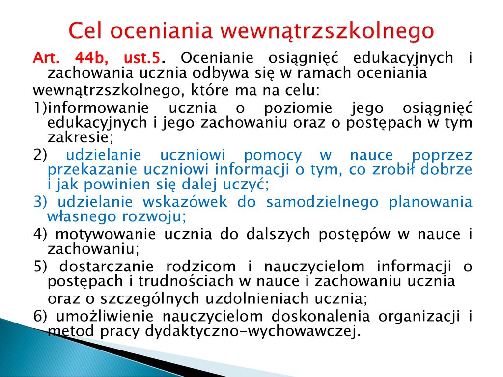 Ocenianie Po Zmianie – Czyli Nowe, Niełatwe Wyzwanie! - Ppt Pobierz