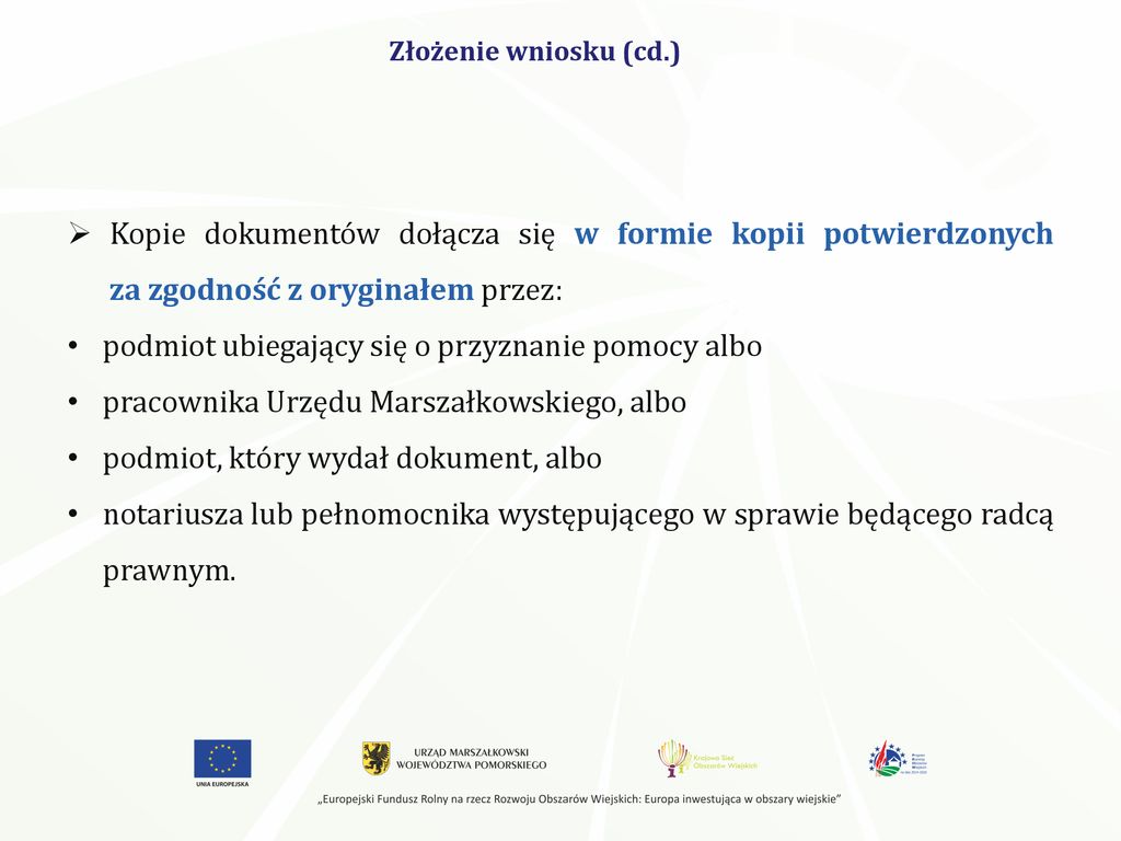 Podstawa Prawna Program Rozwoju Obszarów Wiejskich Na Lata , - Ppt Pobierz