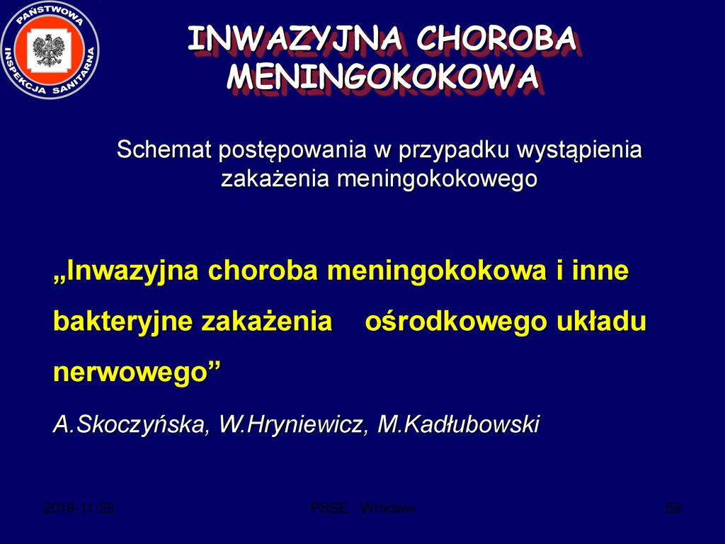 INWAZYJNA CHOROBA MENINGOKOKOWA - Ppt Pobierz