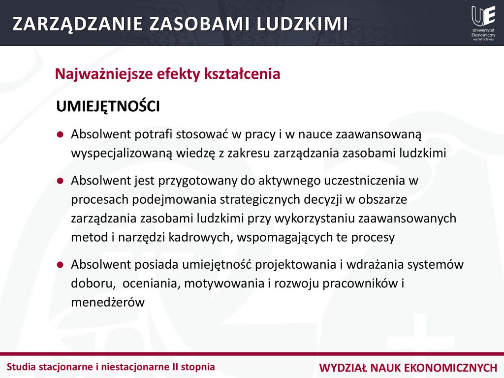 Wybór Specjalności Na Kierunku Zarządzanie - Ppt Pobierz