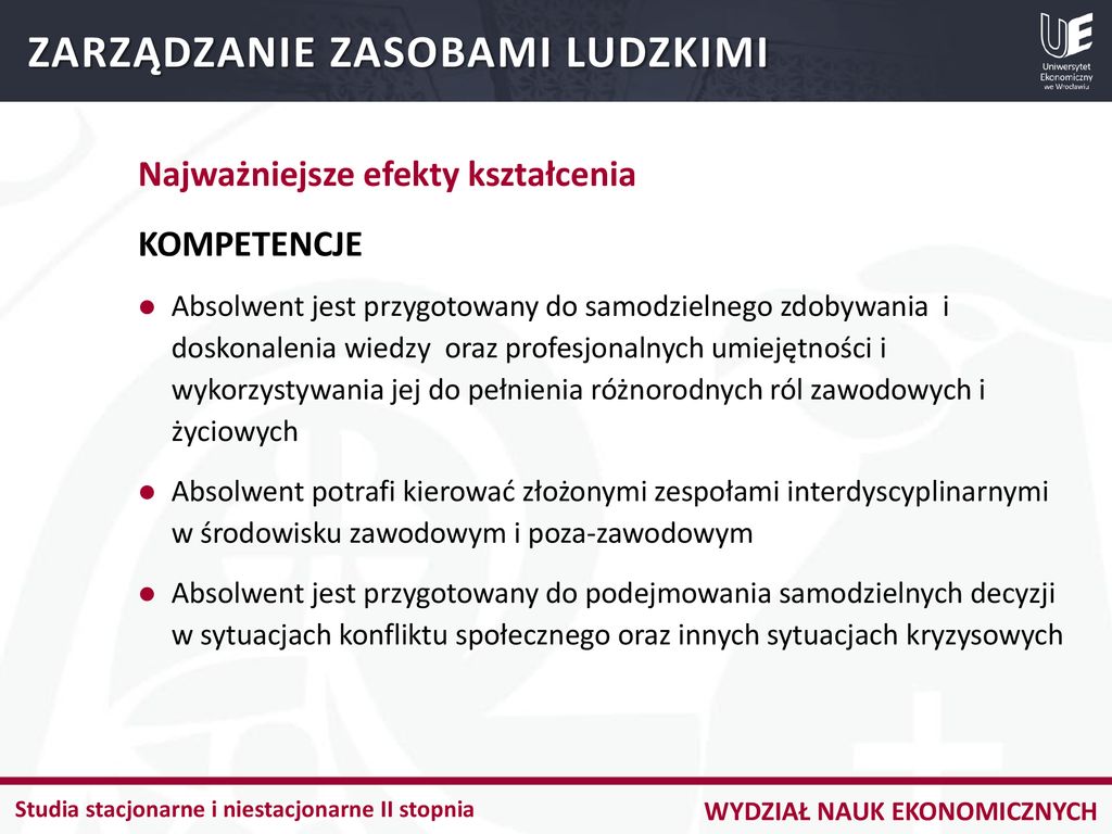 Wybór Specjalności Na Kierunku Zarządzanie - Ppt Pobierz