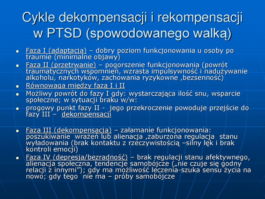 Syndrom Stresu Pourazowego Ppt Pobierz