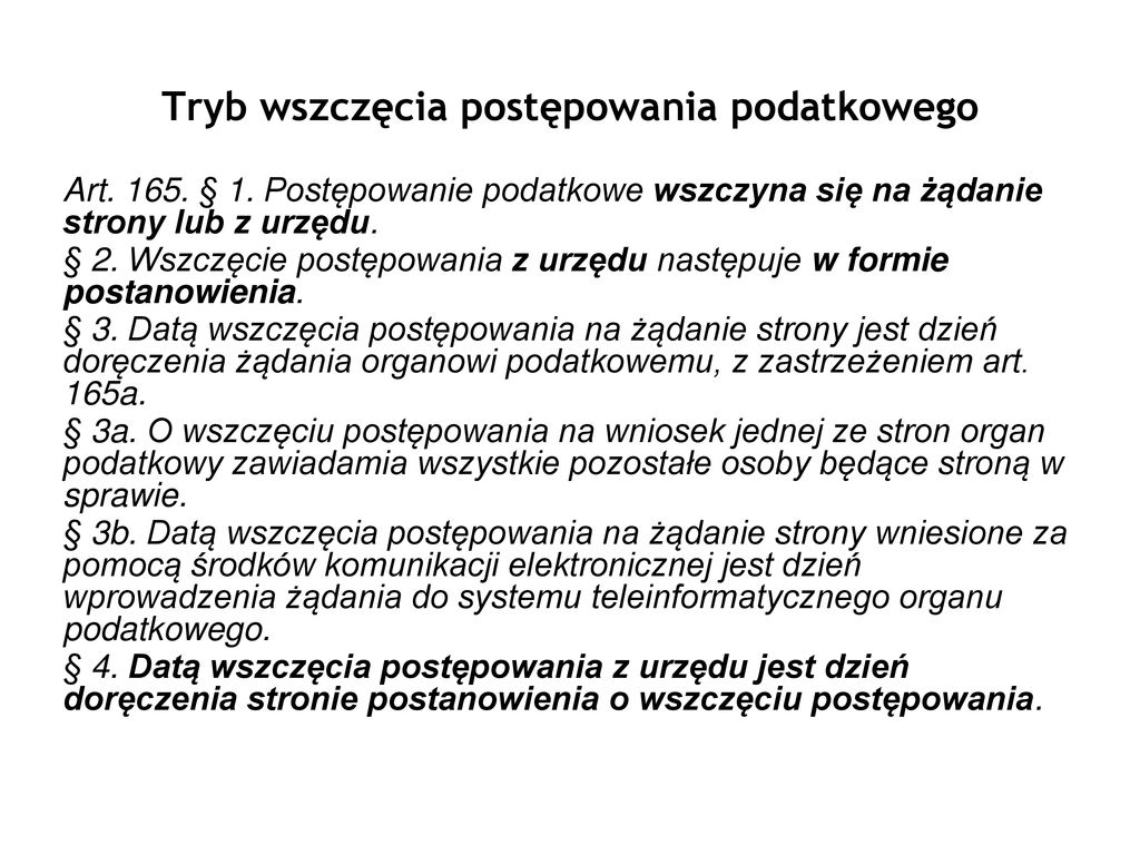 Postępowanie W Sprawach Wymiaru Podatku - Ppt Pobierz