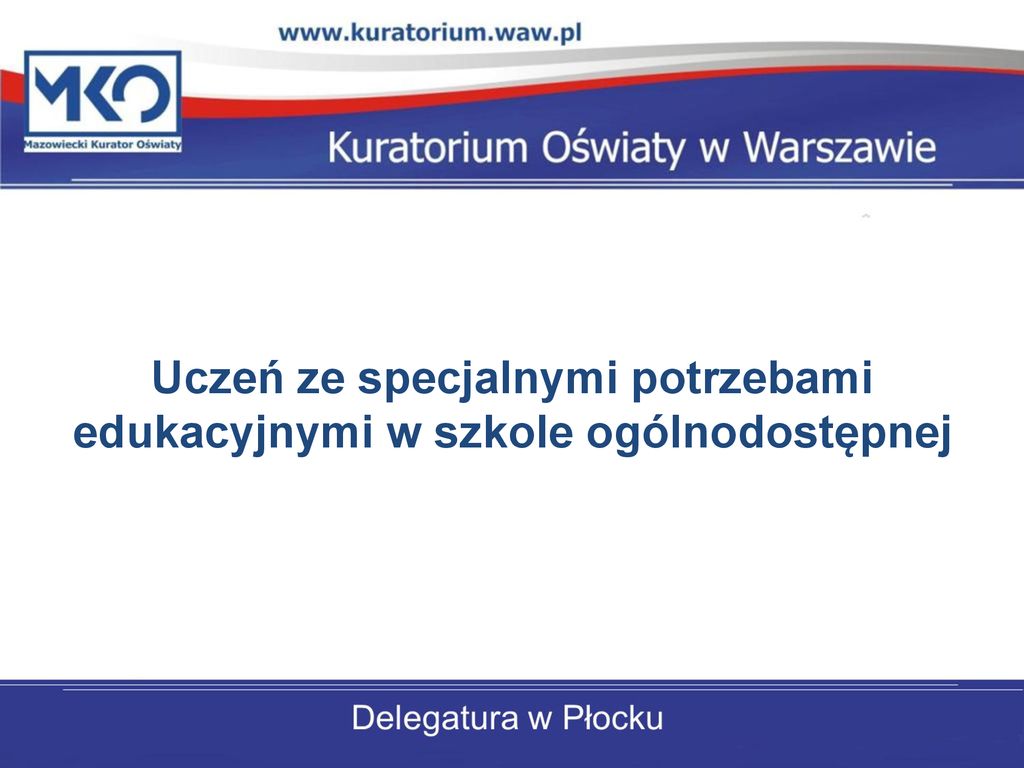 Uczeń Ze Specjalnymi Potrzebami Edukacyjnymi W Szkole Ogólnodostępnej ...