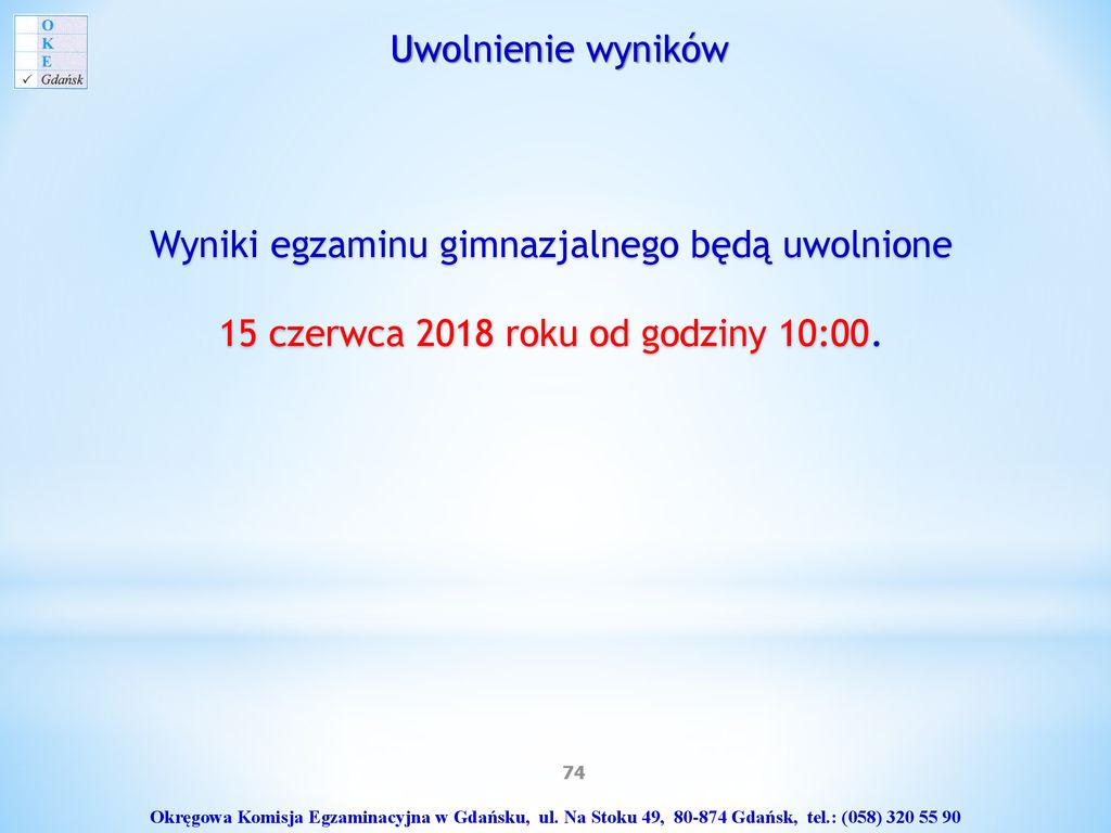 Okręgowa Komisja Egzaminacyjna W Gdańsku - Ppt Pobierz