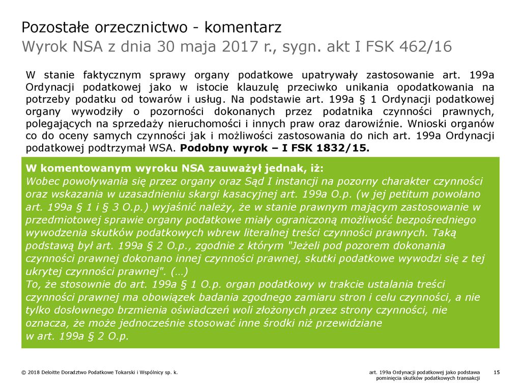 Wyrok WSA W Bydgoszczy Z Dnia 6 Grudnia 2017 R - Ppt Pobierz