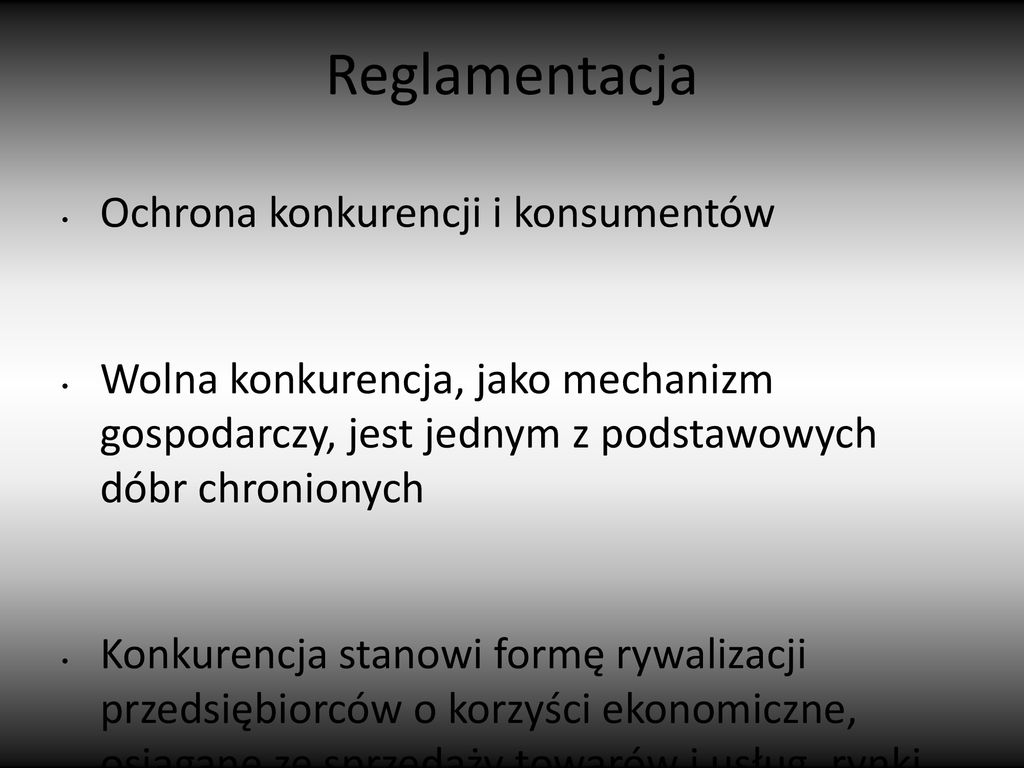 Reglamentacja Gospodarcza - Ppt Pobierz