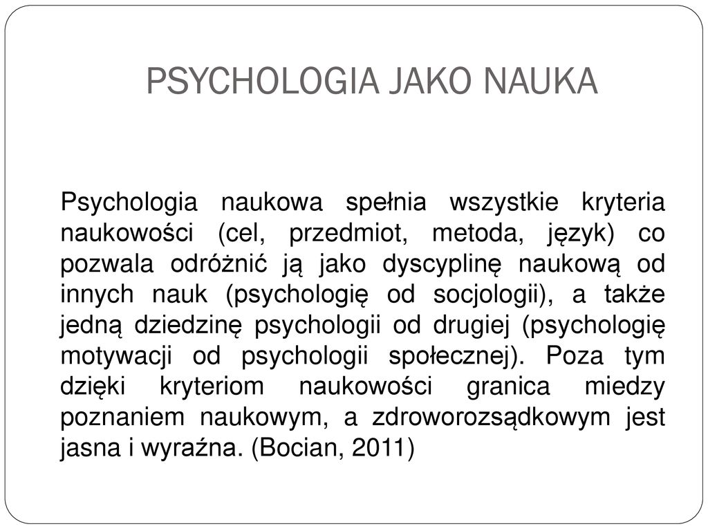Psychologia Jako Nauka Ppt Pobierz 3788
