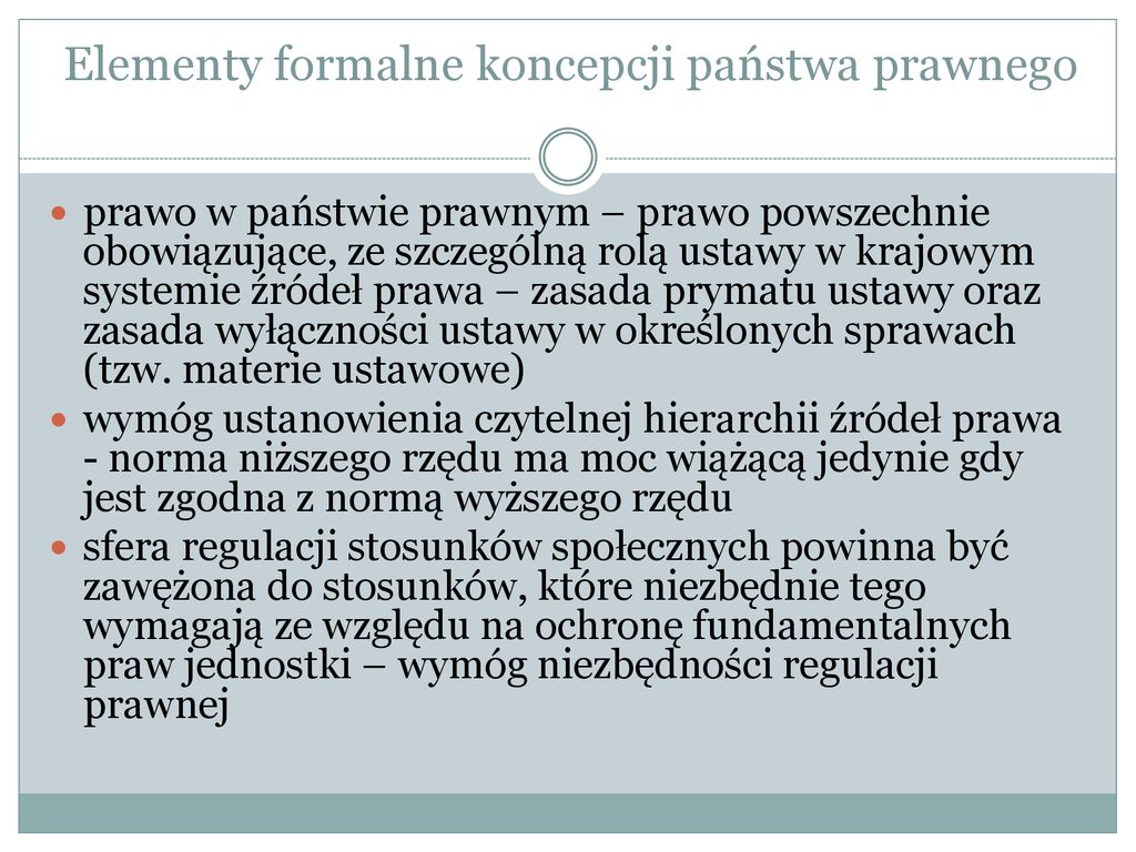 Zasada Demokratycznego Państwa Prawnego - Ppt Pobierz