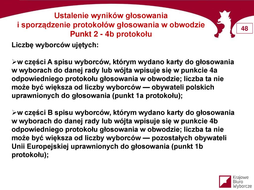 Szkolenie Członków Obwodowych Komisji Wyborczych Ds - Ppt Pobierz